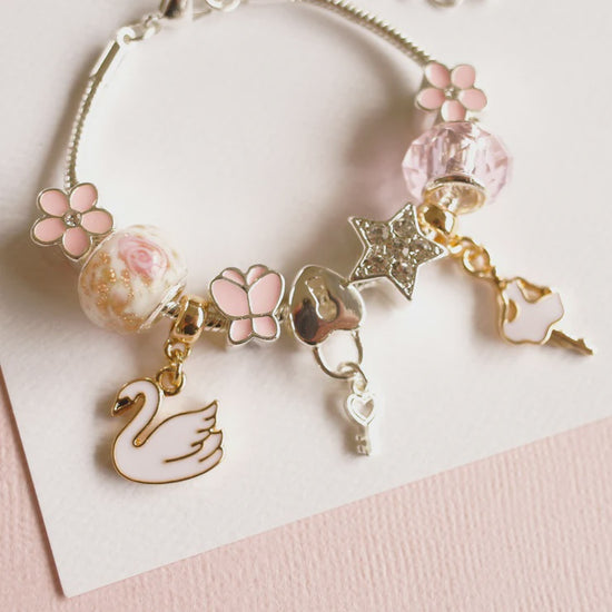 Load image into Gallery viewer, Swan Lake Charm Bracelet
