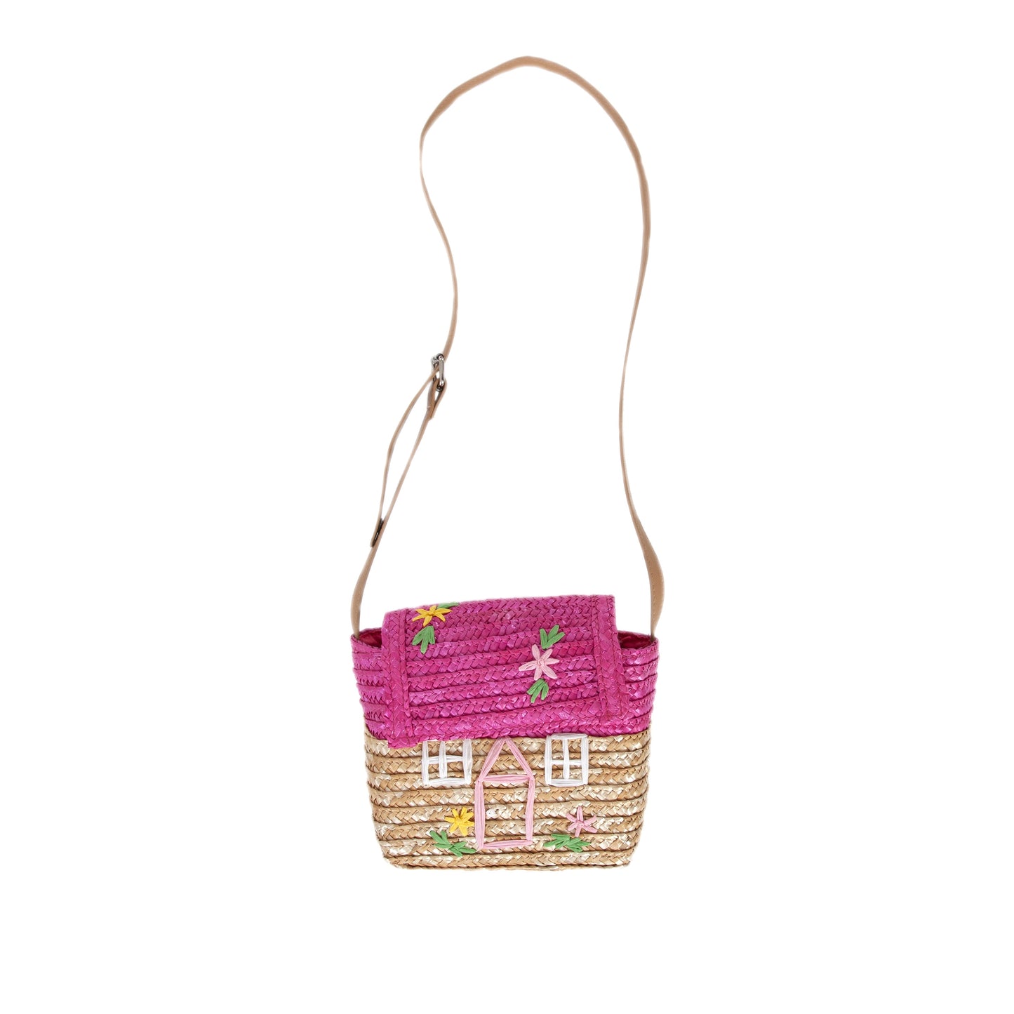 Tiny Home Straw Bag