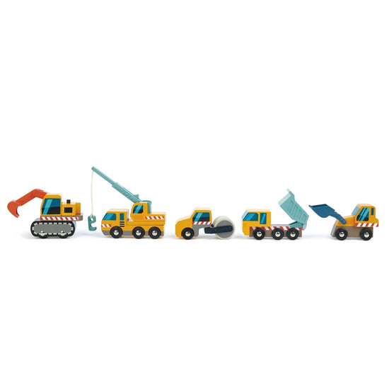 Load image into Gallery viewer, Wooden Construction Vehicle Set
