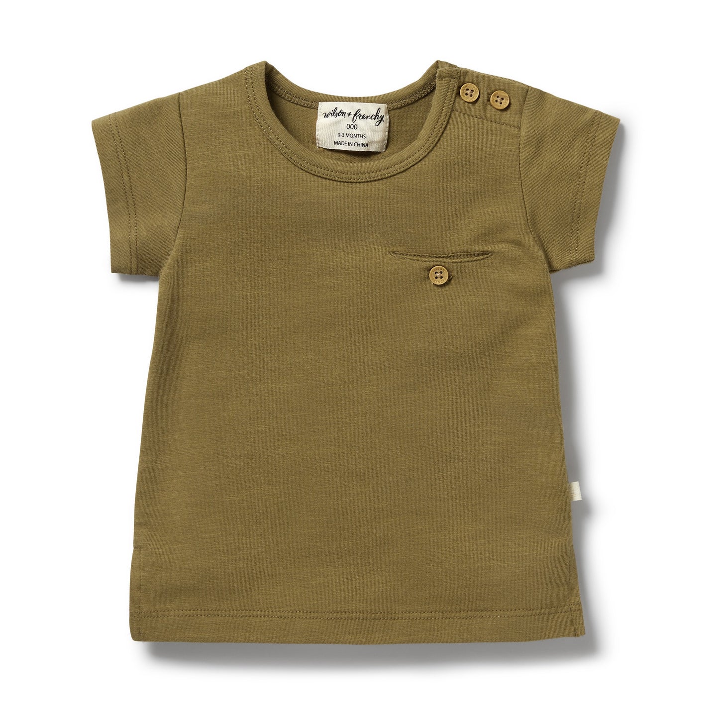 Organic Pocket Tee | Leaf