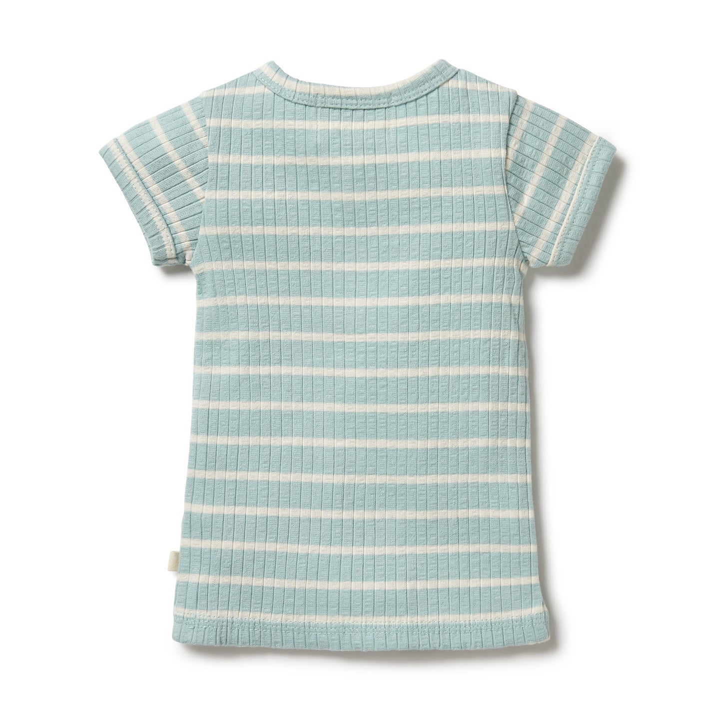 Organic Stripe Rib Top | Pistachio