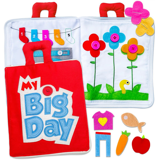 Fabric Activity Book | My Big Day | Red Cover