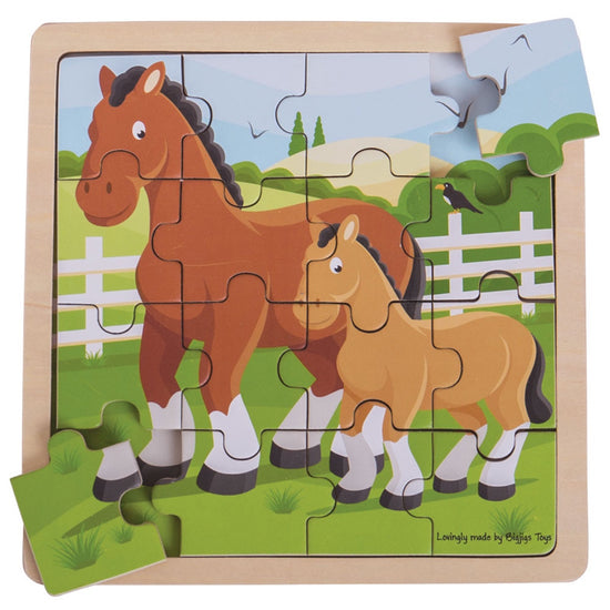Wooden Puzzle | Horse & Foal