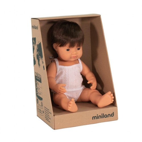 Load image into Gallery viewer, Anatomically Correct Baby | Caucasian Boy | Brunette, 38 cm
