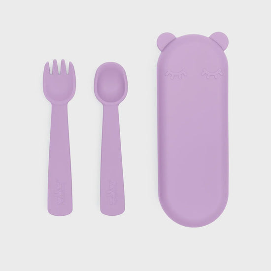 Feedie Fork & Spoon Set | Lilac