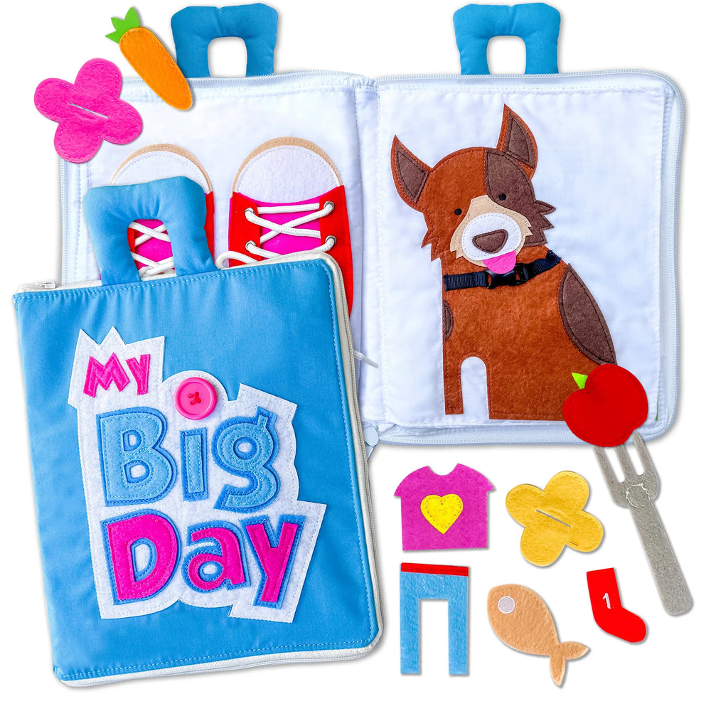 Fabric Activity Book | My Big Day | Blue Cover