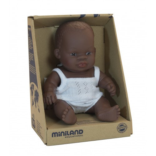 Load image into Gallery viewer, Anatomically Correct Baby | African Girl | 21 cm
