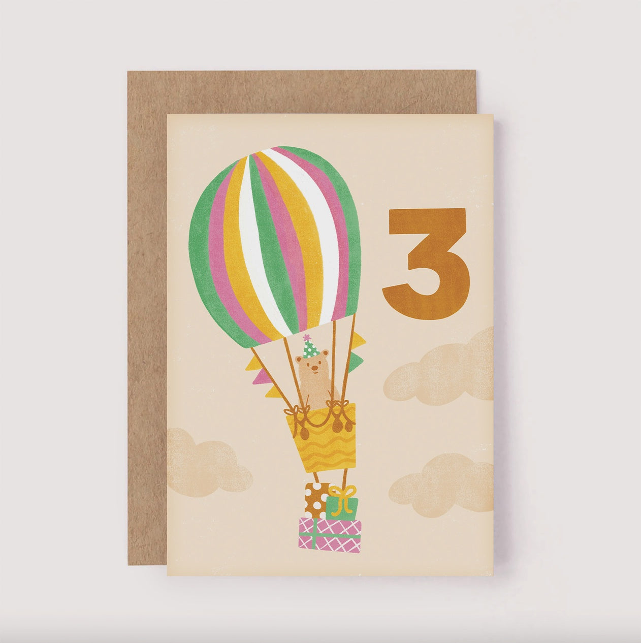 Birthday Milestone Card | 3rd Birthday Bear