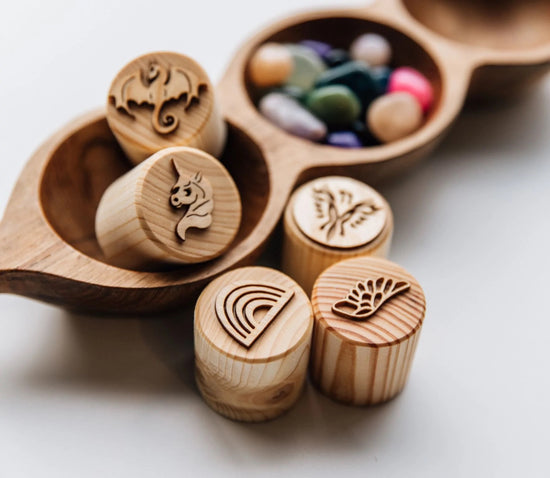 Wooden Playdough Stamps | Fantasy