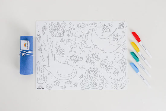 Load image into Gallery viewer, Original Reusable Scribble Mat | Under The Sea
