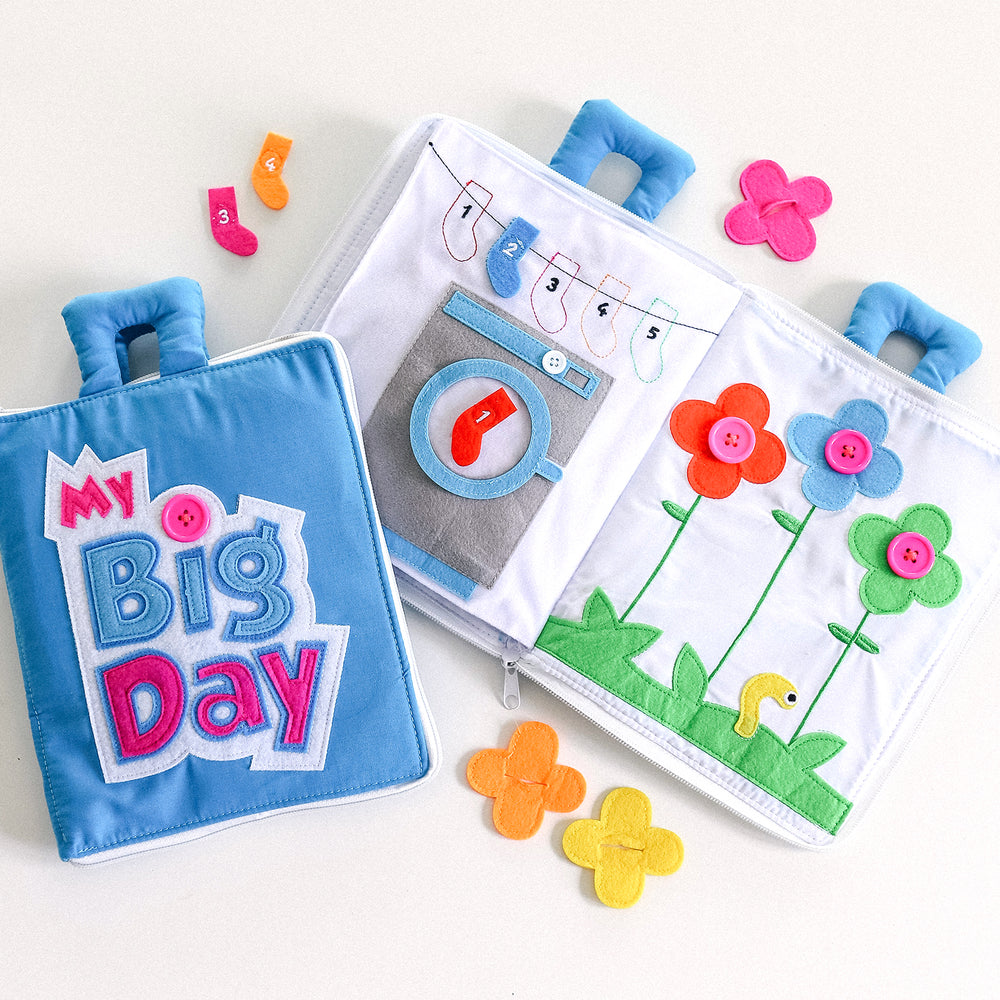 
                      
                        Fabric Activity Book | My Big Day | Blue Cover
                      
                    