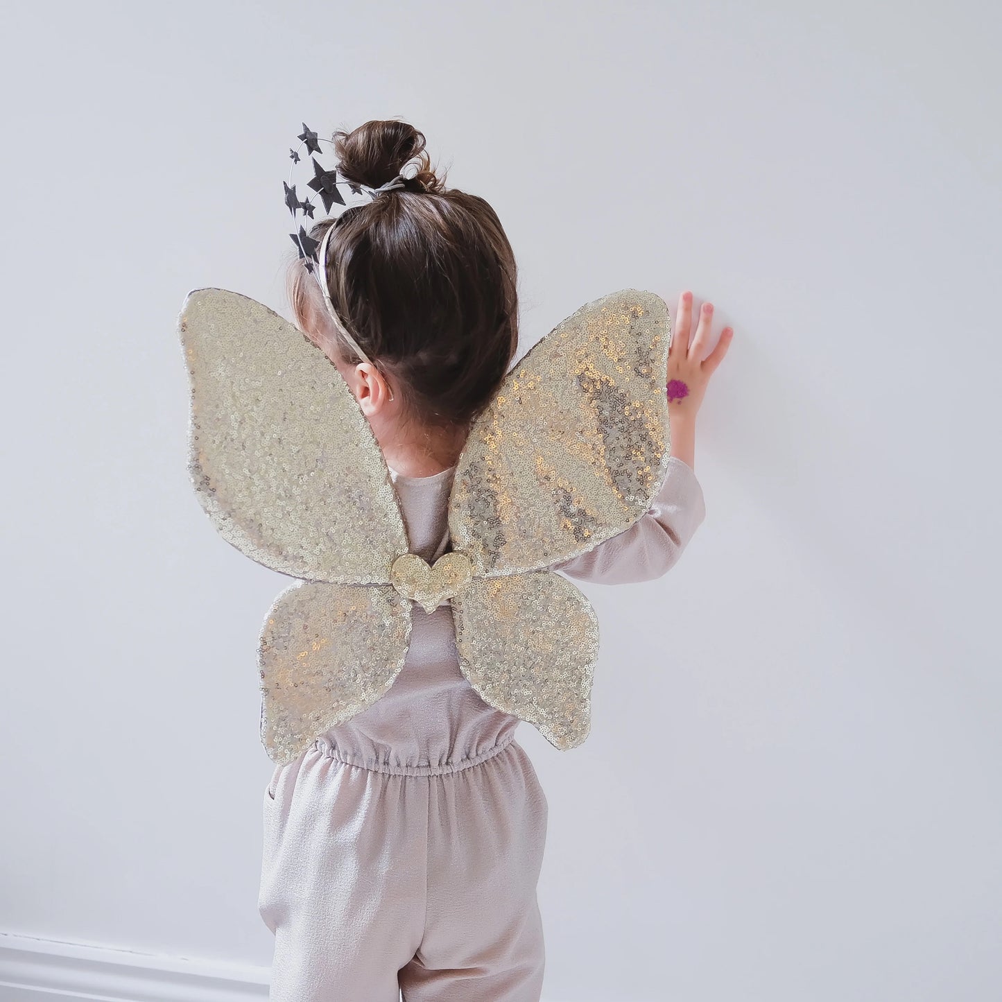 Sparkle Sequin Wings | Gold