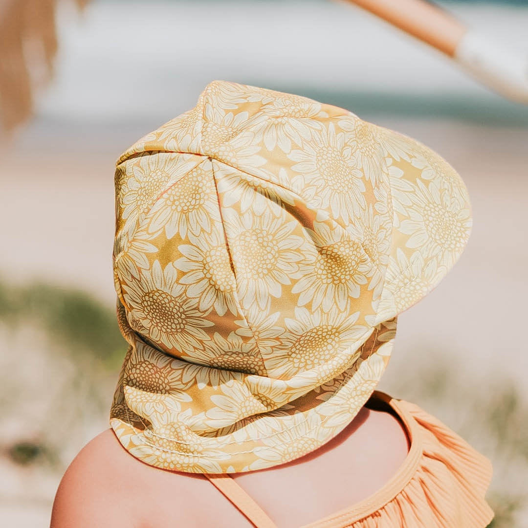 Load image into Gallery viewer, Kids Swim Legionnaire Beach Hat | Sunflower
