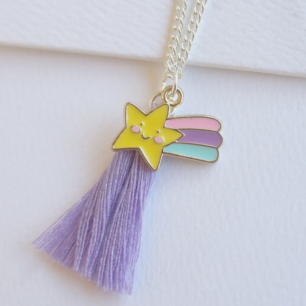 Silver rainbow store necklace